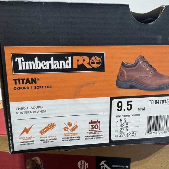 Timberland Pro Men’s Titan Oxford Brown Size 9.5M main image 4